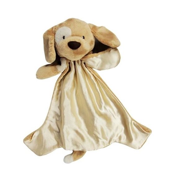 Baby Gund Security Blanket Lovey Huggybuddy Spunky Puppy Dog Beige Satin Infant - Picture 10 of 10